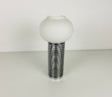 Chrome and Opal Glass Table Lamp, Italy, 1960s