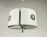 White Pendant Lamp by Klaus Hempel for Kaiser Leuchten, 1970s