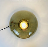 Pair of Midcentury Glass Flush Mounts by Ott International, 1960s