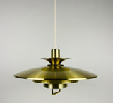 Danish Brass and Metal Pendant Lamp, 1960s