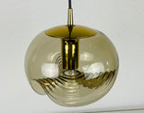 Amber Glass Pendant Lamp by Koch & Lowy for Peill and Putzler, 1960