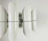 Midcentury White 10-Arm Space Age Chandelier, 1960s