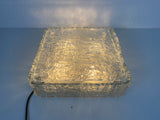 Square Glass Flush Mount by Kaiser, 1960s, Germany