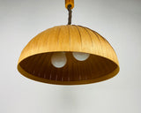Midcentury Wooden Pendant Lamp by Hans-Agne Jakobsson, Sweden, 1960s
