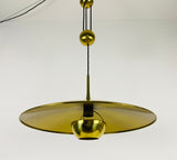'Onos 55' Brass Pendant Lamp with Counterweight by Florian Schulz, 1970s Germany