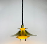 Danish Brass and Metal Pendant Lamp, 1960s