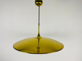 'Onos 55' Brass Pendant Lamp with Counterweight by Florian Schulz, 1970s Germany