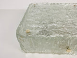 Square Glass Flush Mount by Kaiser, 1960s, Germany