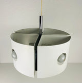 White Pendant Lamp by Klaus Hempel for Kaiser Leuchten, 1970s
