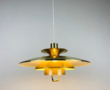 Danish Brass and Metal Pendant Lamp, 1960s