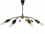 Elegant Gold Chandelier by Kinkeldey, Germany, 1960s