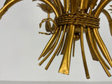 Golden Wheat Sheaf Pendant Lamp by Hans Kögl, Germany, 1970s