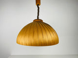 Midcentury Wooden Pendant Lamp by Hans-Agne Jakobsson, Sweden, 1960s