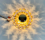 Pair of Crystal Glass Sconces by Palwa, Germany, 1960s