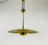 'Onos 55' Brass Pendant Lamp with Counterweight by Florian Schulz, 1970s Germany