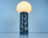 Chrome and Opal Glass Table Lamp, Italy, 1960s