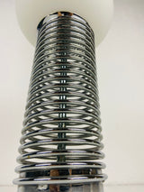 Chrome and Opal Glass Table Lamp, Italy, 1960s