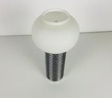 Chrome and Opal Glass Table Lamp, Italy, 1960s