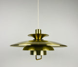 Danish Brass and Metal Pendant Lamp, 1960s