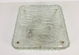Square Glass Flush Mount by Kaiser, 1960s, Germany