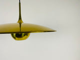 'Onos 55' Brass Pendant Lamp with Counterweight by Florian Schulz, 1970s Germany