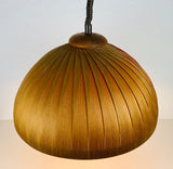 Midcentury Wooden Pendant Lamp by Hans-Agne Jakobsson, Sweden, 1960s