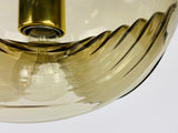 Amber Glass Pendant Lamp by Koch & Lowy for Peill and Putzler, 1960
