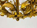 Golden Wheat Sheaf Pendant Lamp by Hans Kögl, Germany, 1970s