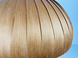 Midcentury Wooden Pendant Lamp by Hans-Agne Jakobsson, Sweden, 1960s