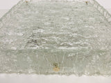 Square Glass Flush Mount by Kaiser, 1960s, Germany