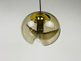 Amber Glass Pendant Lamp by Koch & Lowy for Peill and Putzler, 1960