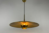 'Onos 55' Brass Pendant Lamp with Counterweight by Florian Schulz, 1970s Germany