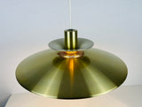 Danish Brass and Metal Pendant Lamp, 1960s