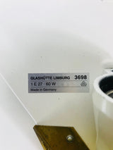 Brass Wall Lamps from Glashütte Limburg, Germany, 1980s