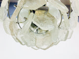 Ice Glass Chandelier by Kinkeldey, Germany, 1960s