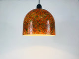 Peill and Putzler Tiffany Colorful Glass Hanging Lamp, Germany 1970s