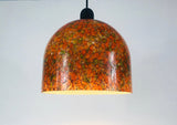 Peill and Putzler Tiffany Colorful Glass Hanging Lamp, Germany 1970s