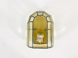 Brass Wall Lamp by Glashütte Limburg, Germany, 1960s
