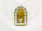 Brass Wall Lamp by Glashütte Limburg, Germany, 1960s
