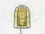 Brass Wall Lamp by Glashütte Limburg, Germany, 1960s