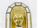 Brass Wall Lamp by Glashütte Limburg, Germany, 1960s