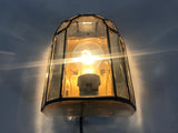Brass Wall Lamp by Glashütte Limburg, Germany, 1960s