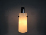 White Limburg Cylinder Shape Hanging Lamp, Germany, 1970s