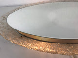 Round Acrylic Illuminated Mirror from Hillebrand Lighting, 1970s