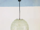 Large Murano Glass Ball Pendant Lamp by Doria, Germany, 1960s
