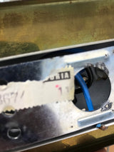 Pair of Brass and Ice Glass Wall Lamps by Doria, Germany, 1960s