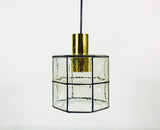 Mid Century Pendant Lamp by Glashütte Limburg, Germany, 1960s