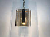 Italian Mid Century Glass Pendant Lamp by Veca, Italy, 1960s