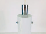 White Limburg Cylinder Shape Hanging Lamp, Germany, 1970s