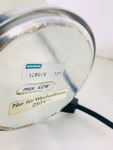 Pair of Chrome and Ice Glass Table Lamps by Doria, Germany 1960s